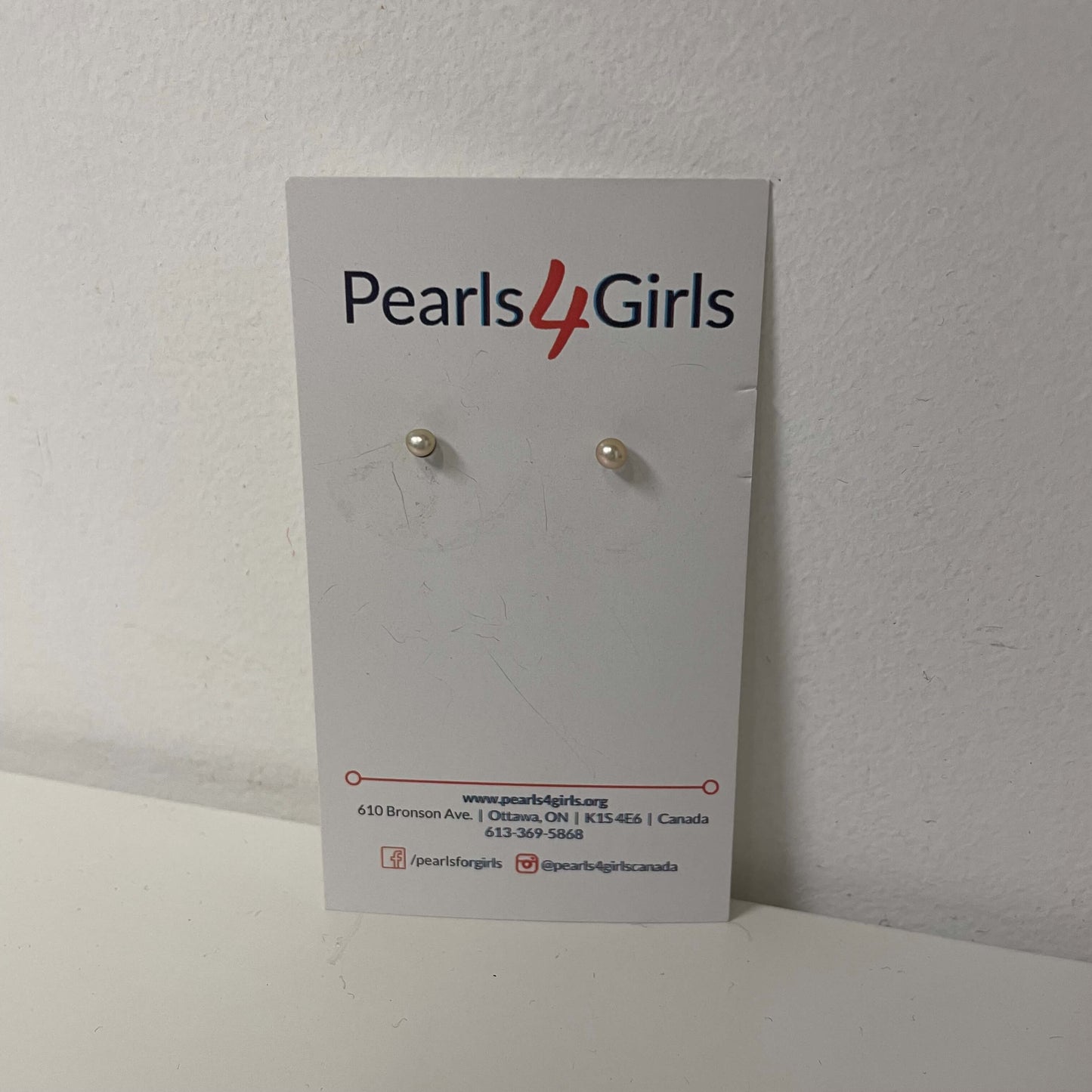 Pink Stud Earrings - Pearls4Girls