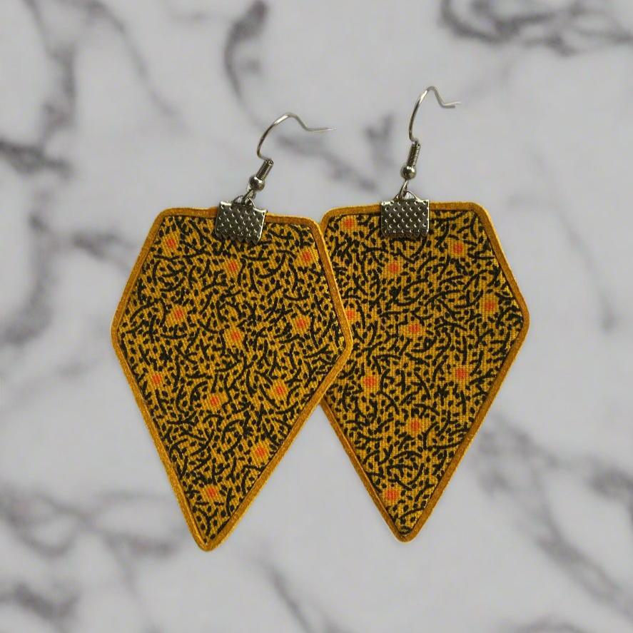 Seshoeshoe Hanging Earrings in Mustard