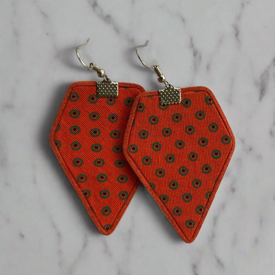 Seshoeshoe Hanging Earrings in Red
