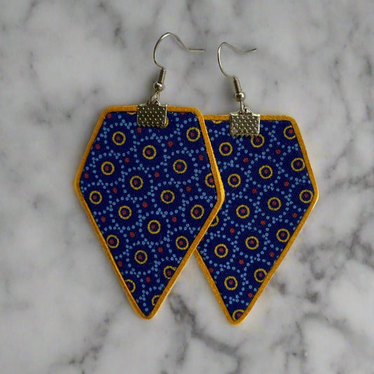 Seshoeshoe Hanging Earrings in Blue