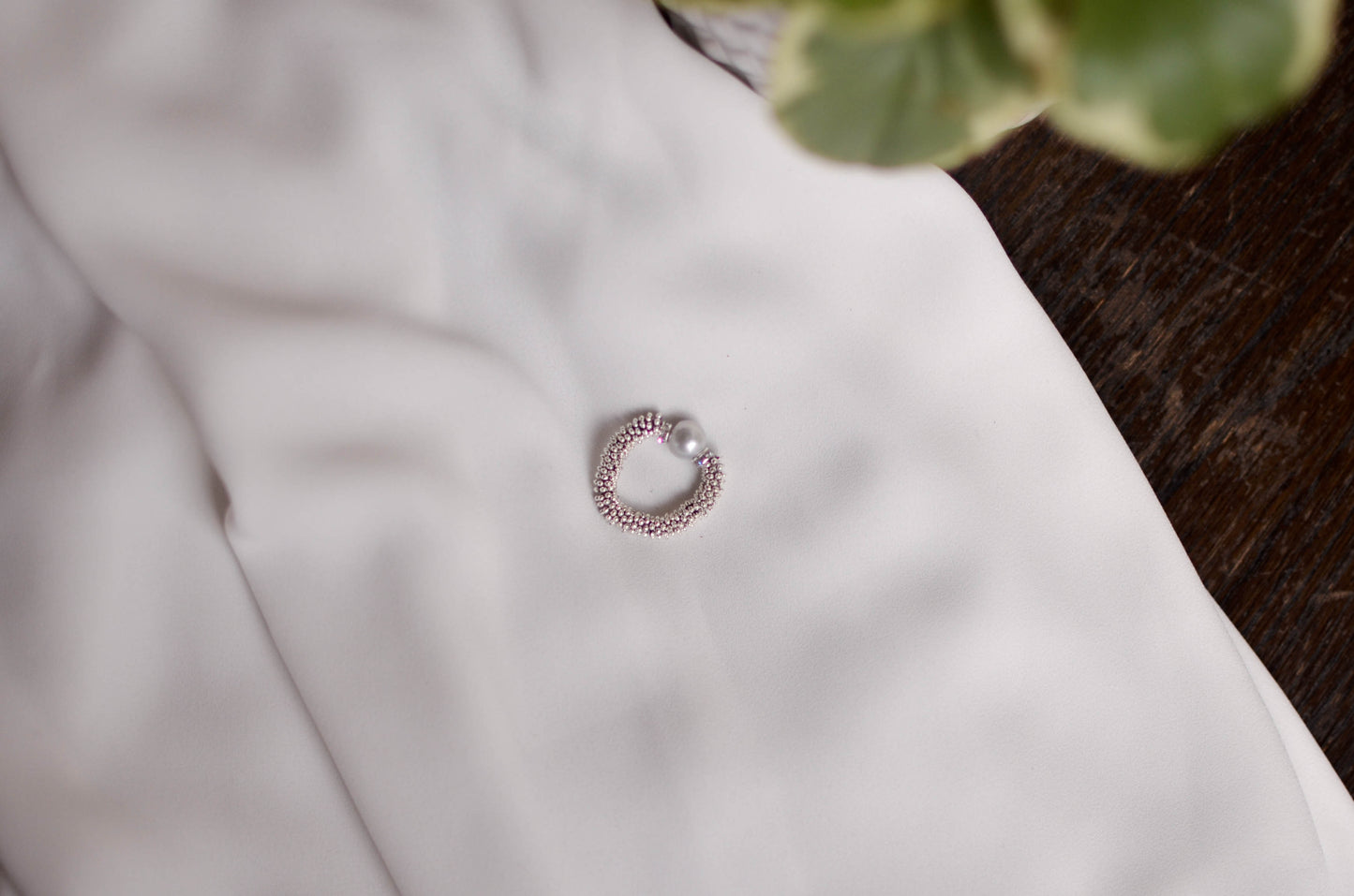 Stretchy Grey Pearl Ring - Pearls4Girls