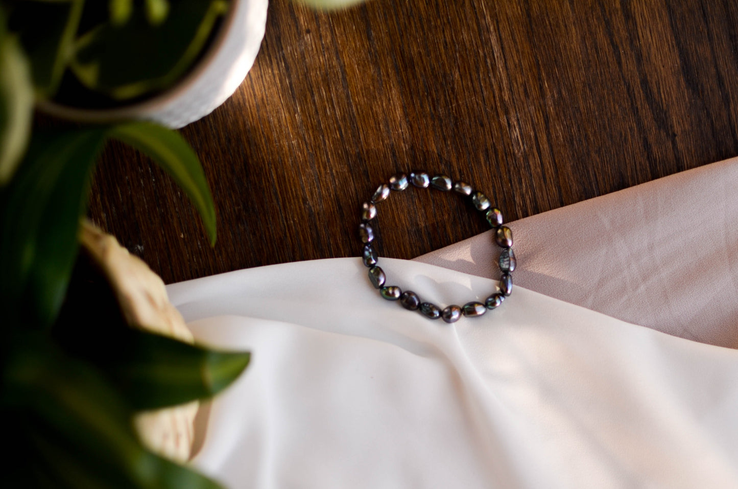 Dark Grey Baroque Pearl Bracelet - Pearls4Girls