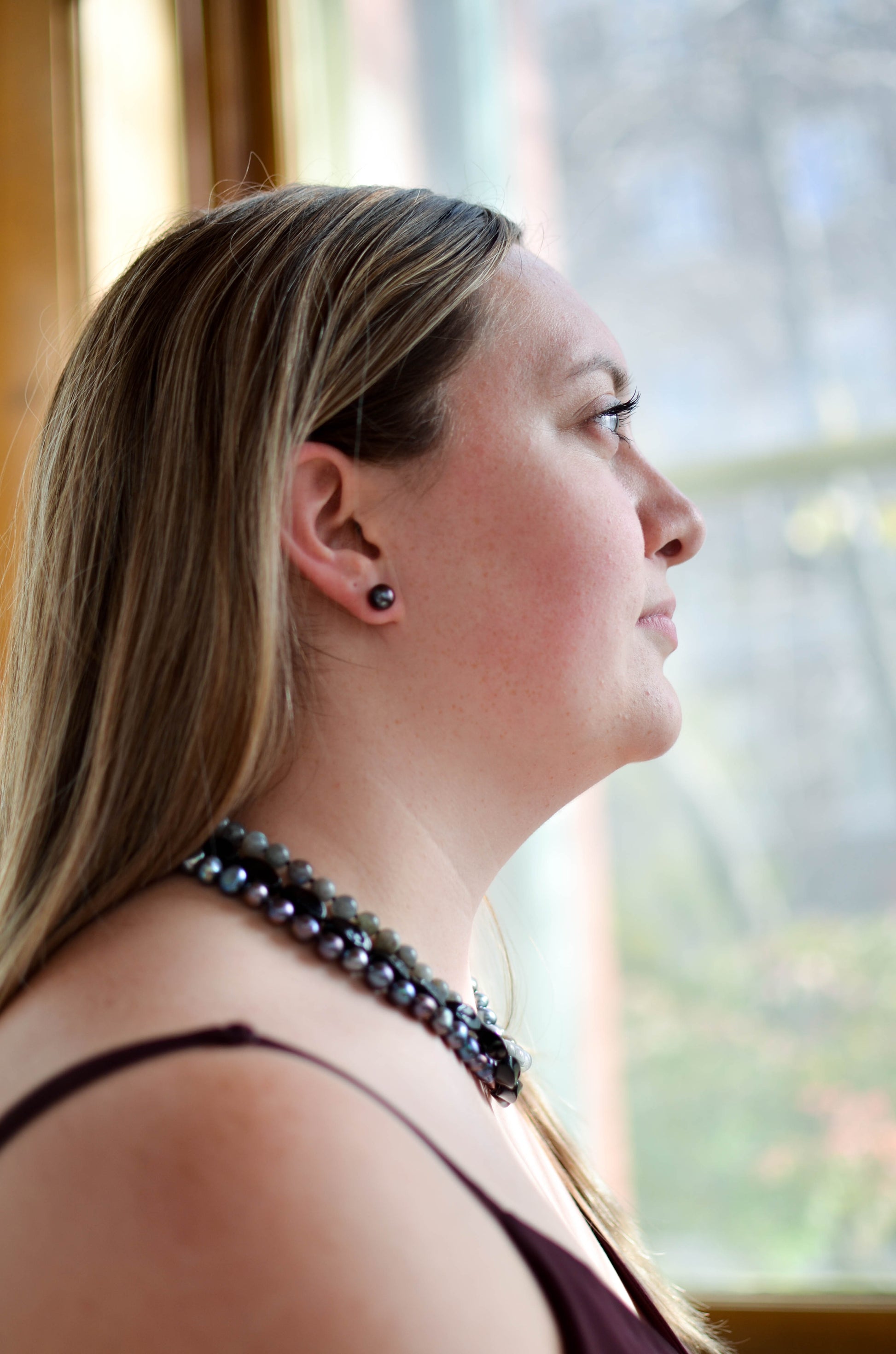 Black Stud Earrings - Pearls4Girls