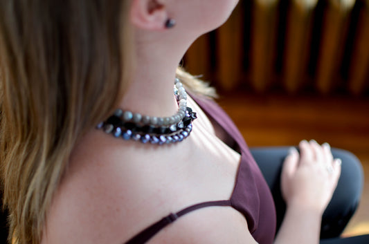 Black Stud Earrings - Pearls4Girls