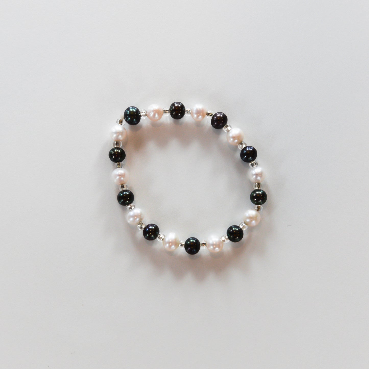 Signature Bracelet - Black and White - Pearls4Girls