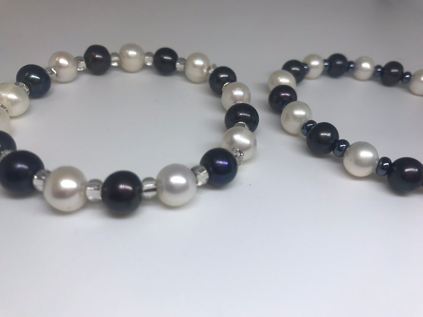 Signature Bracelet - Black and White - Pearls4Girls