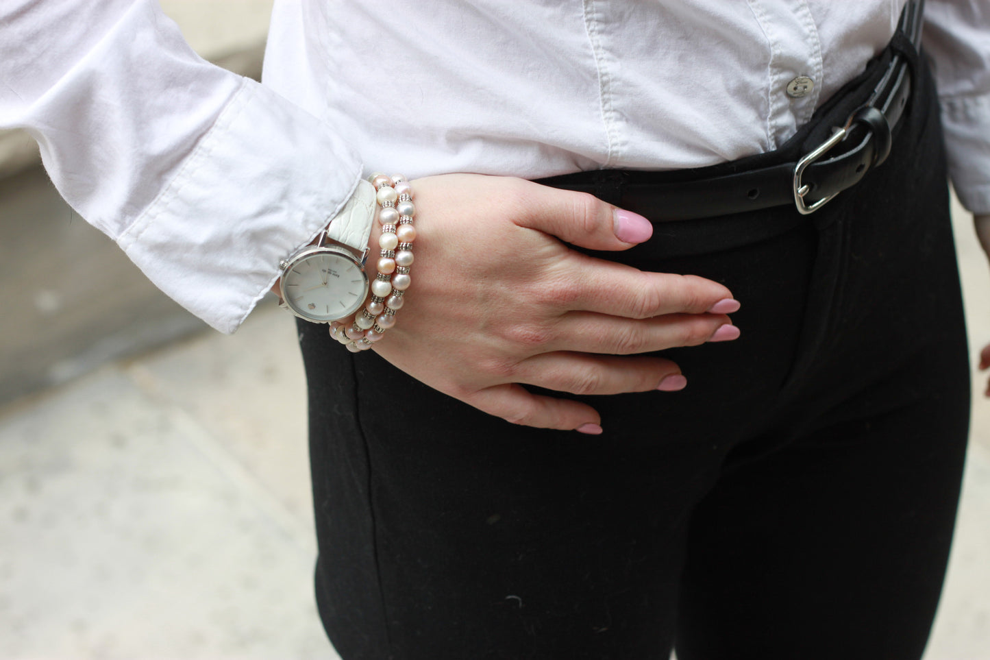 Signature Bracelet - Pink - Pearls4Girls