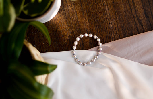 Signature Bracelet - Grey - Pearls4Girls