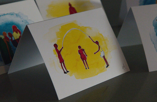 Watercolour Greeting Cards - Pearls4Girls