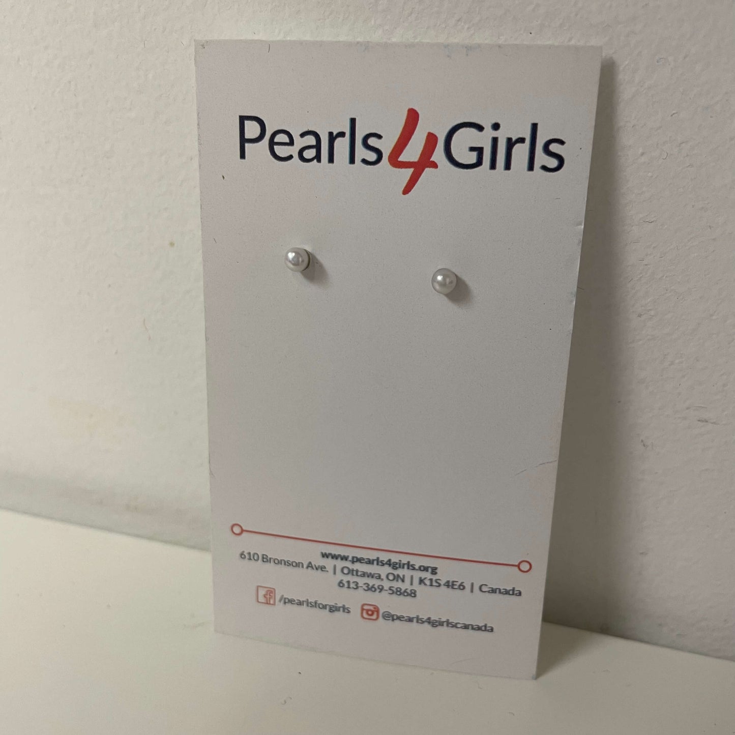 Believe Studs - White - Pearls4Girls