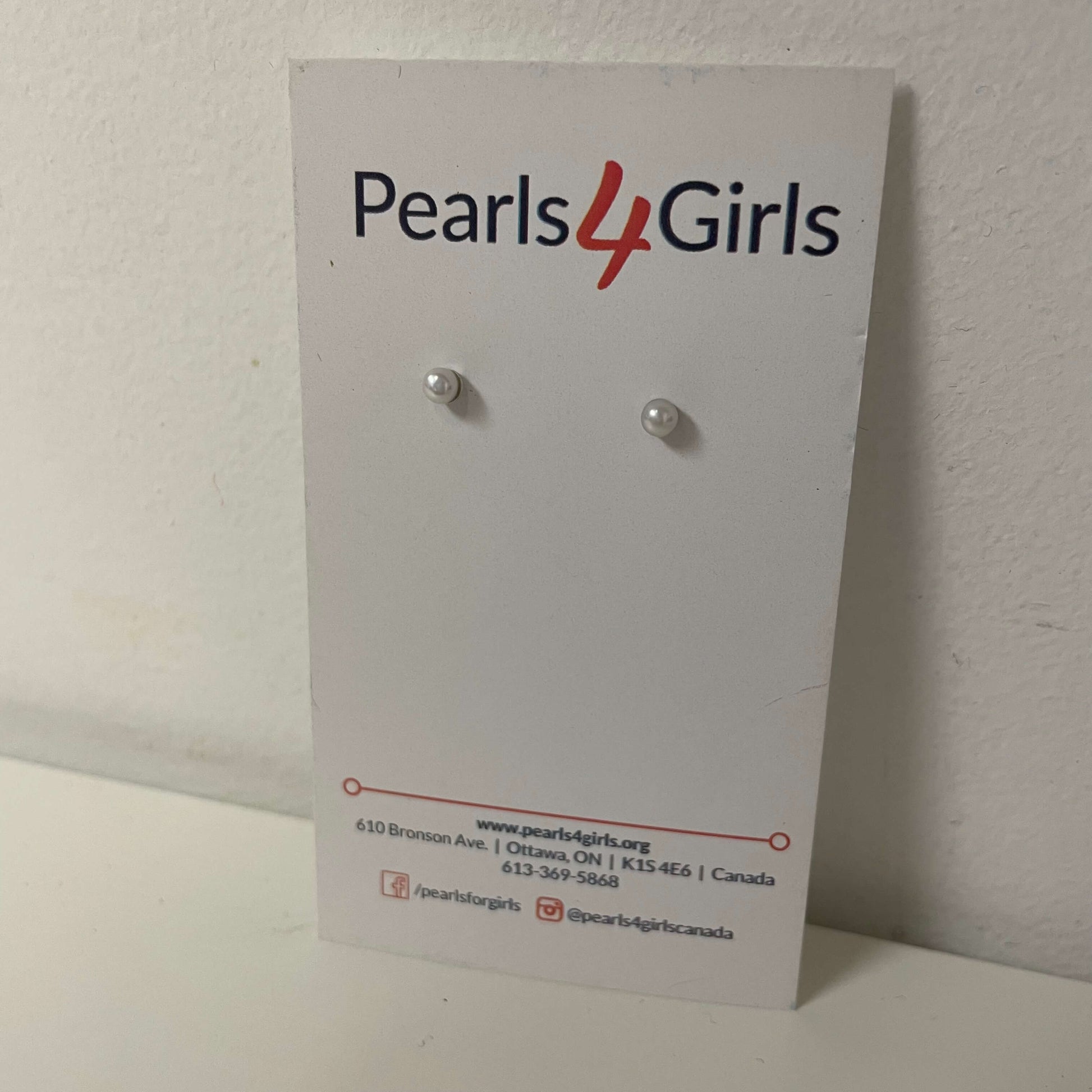 Believe Studs - White - Pearls4Girls