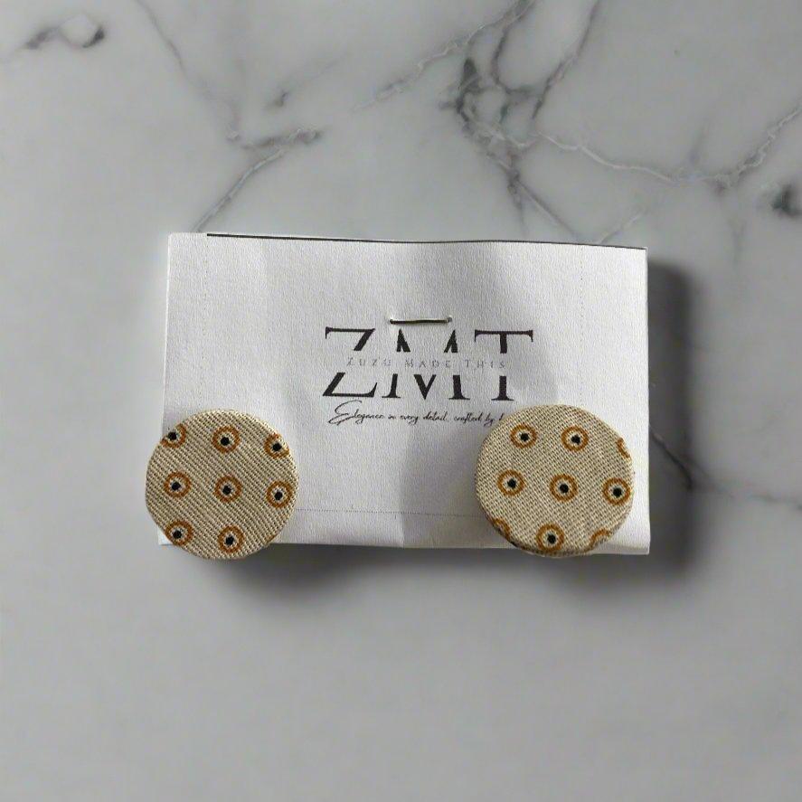 Seshoeshoe Stud Earrings in Cream