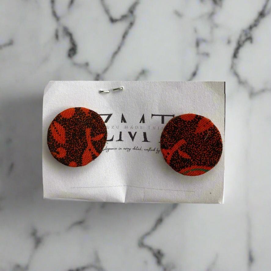 Seshoeshoe Stud Earrings in Red