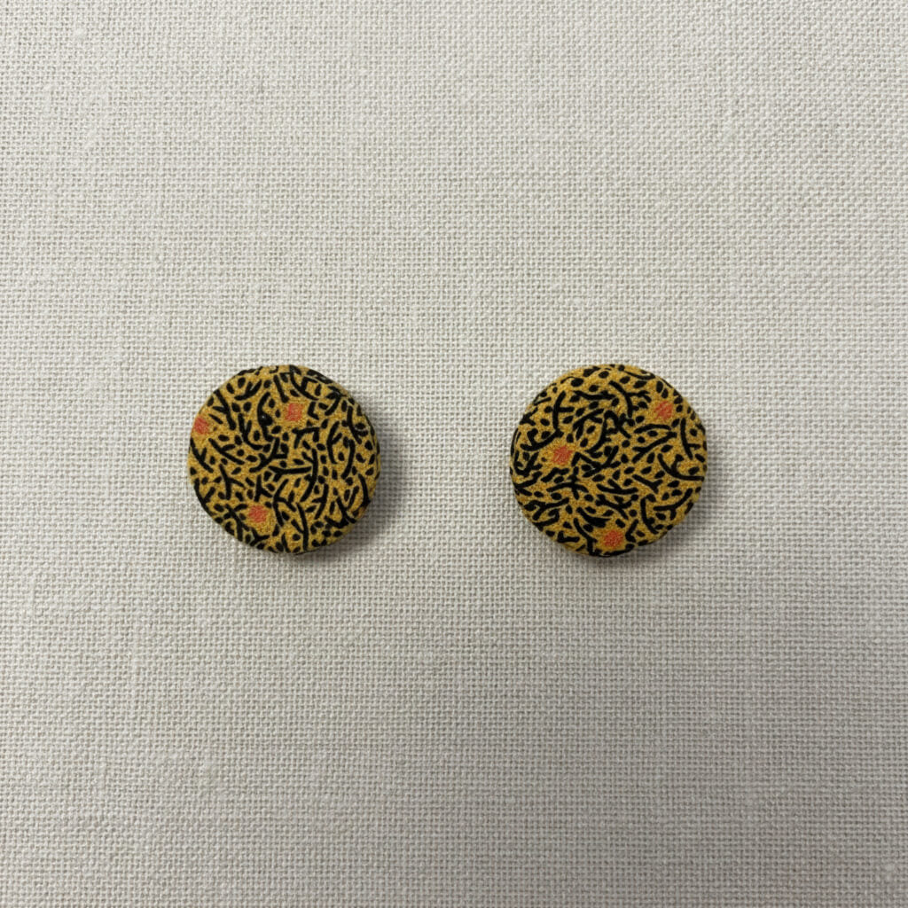 Mustard Seshoeshoe Stud Earrings - Pearls4Girls