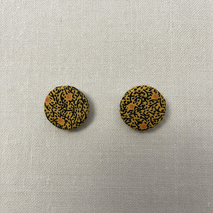 Mustard Seshoeshoe Stud Earrings - Pearls4Girls