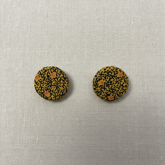 Mustard Seshoeshoe Stud Earrings - Pearls4Girls