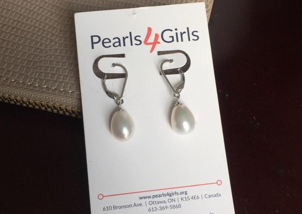 Dignity Earrings - White - Pearls4Girls
