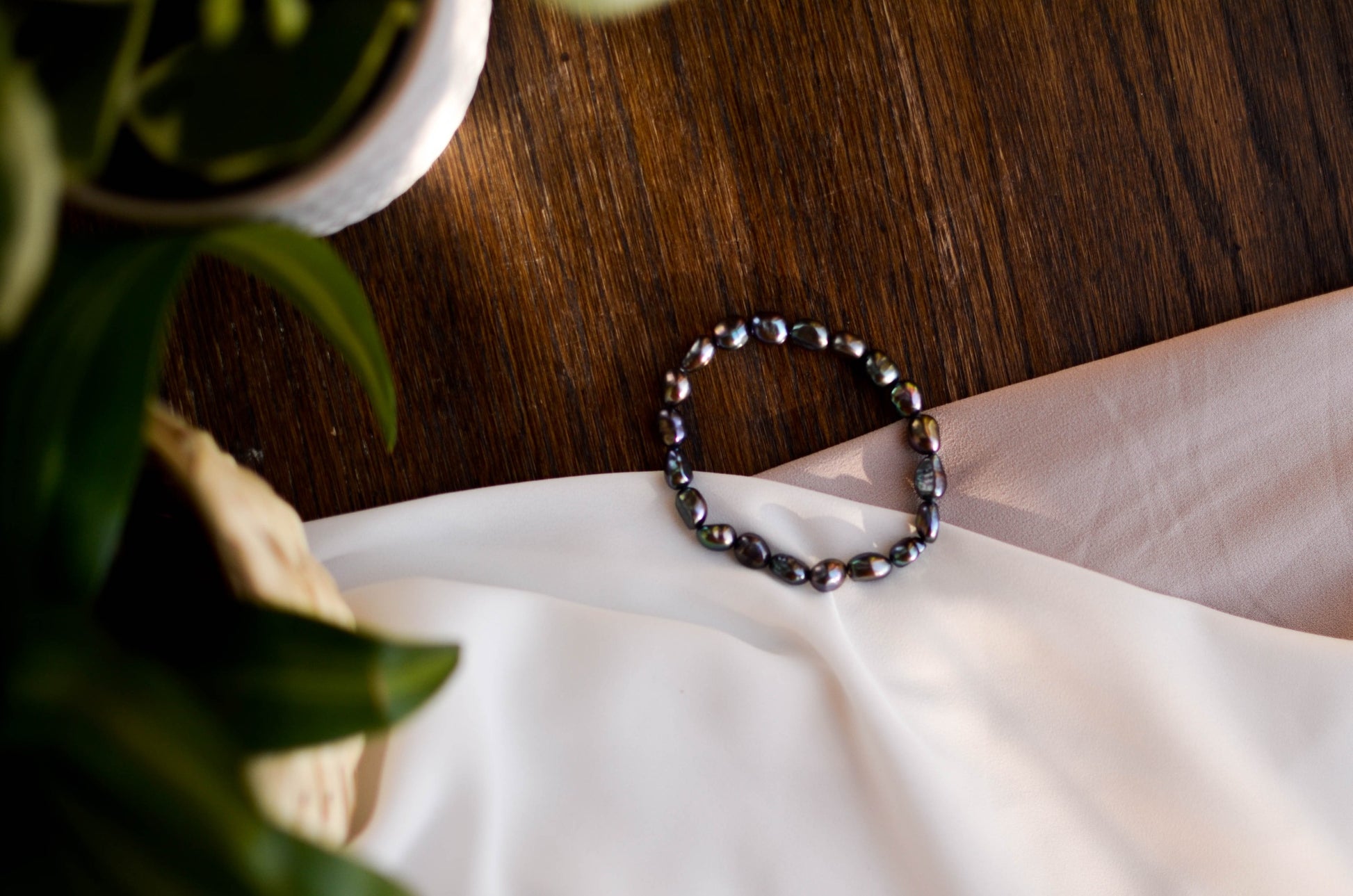 Dark Grey Baroque Pearl Bracelet - Pearls4Girls