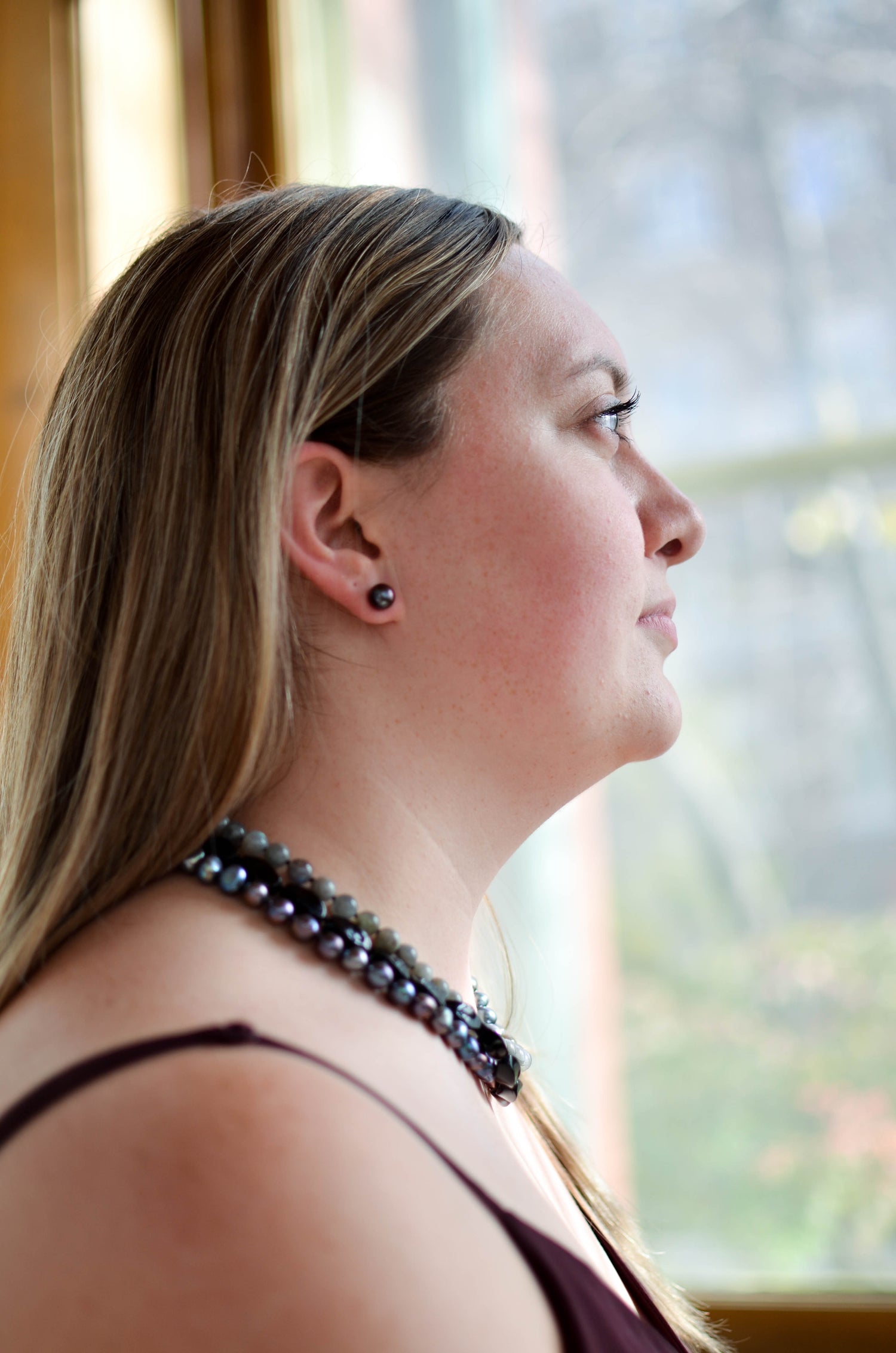 Black Stud Earrings - Pearls4Girls