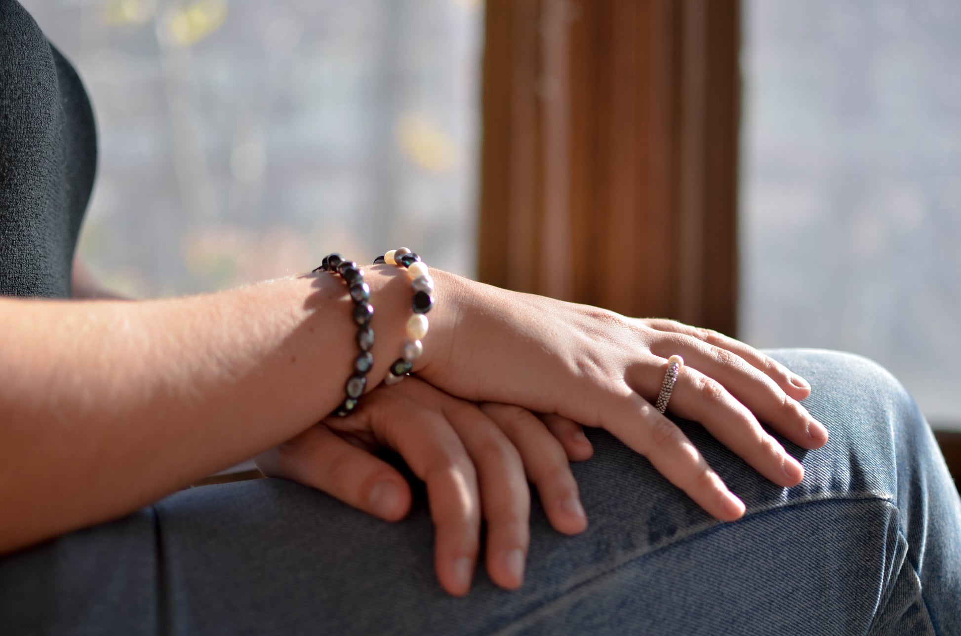 Dark Grey Baroque Pearl Bracelet - Pearls4Girls