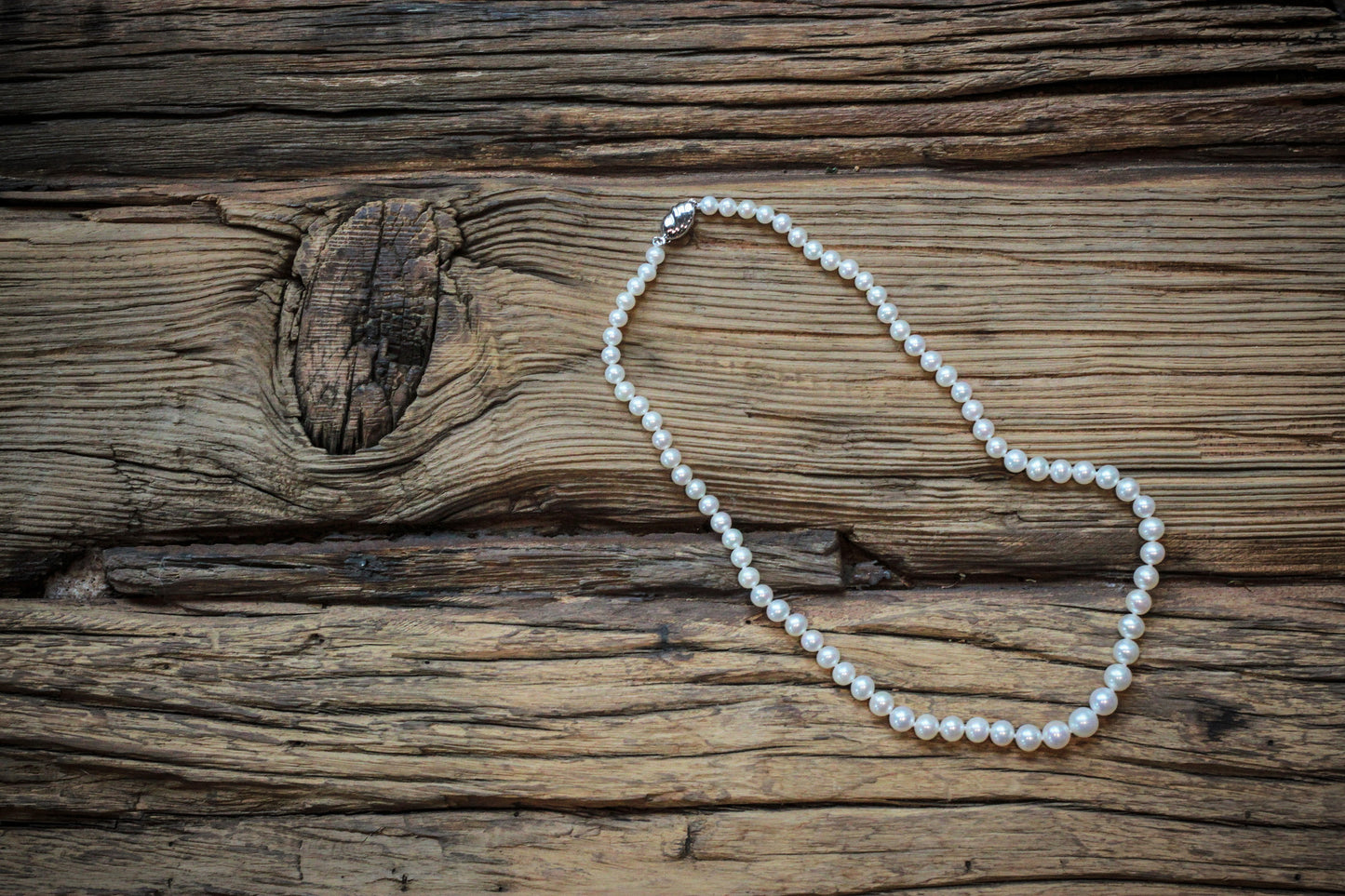 Graduated White Pearl Necklace - Pearls4Girls