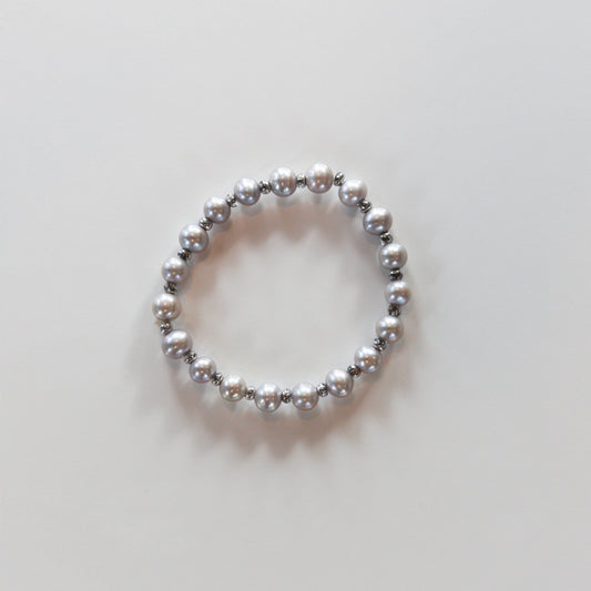 Signature Bracelet - Grey - Pearls4Girls