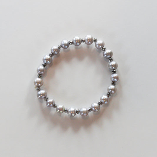 Signature Bracelet - Grey - Pearls4Girls