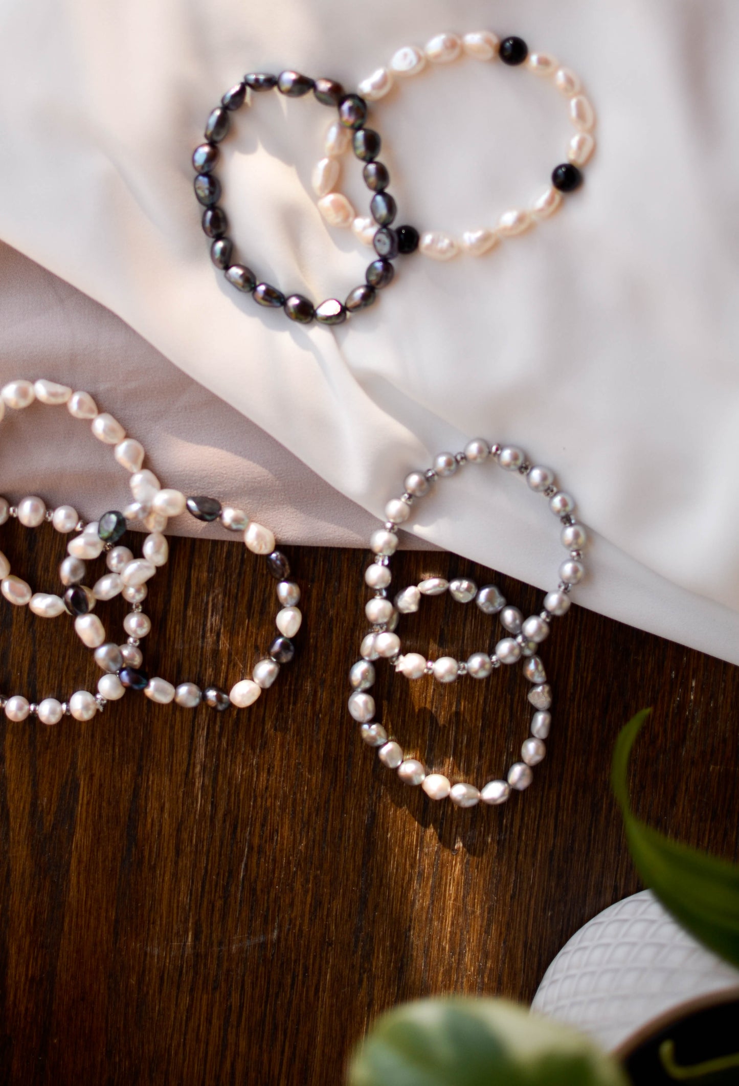 Signature Bracelet - Grey - Pearls4Girls