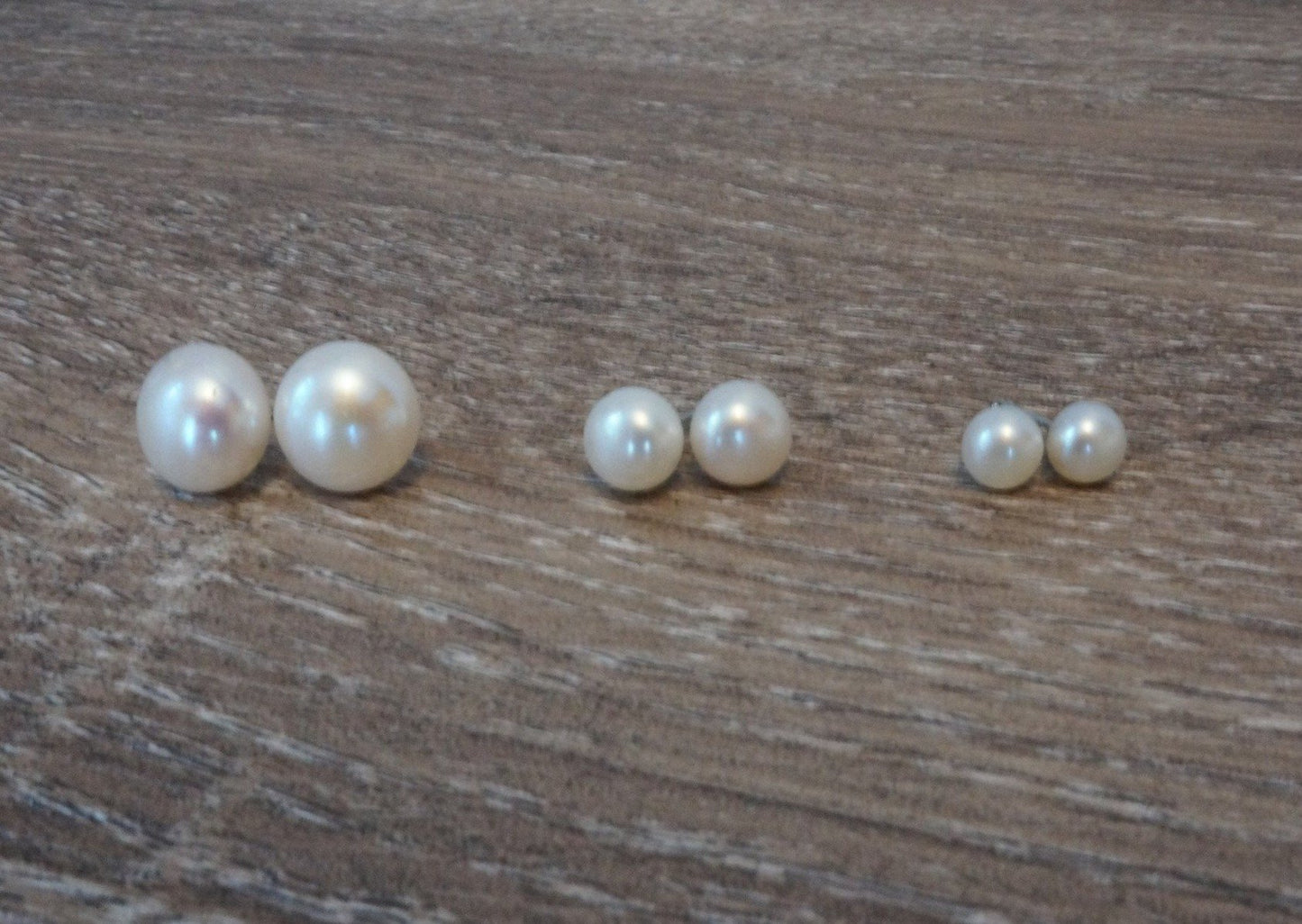 White Pearl Studs - Pearls4Girls